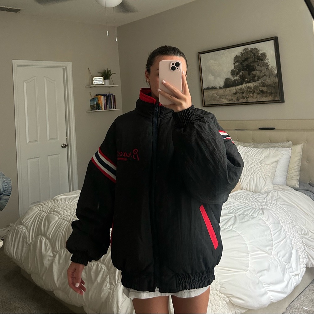 Reversible Atlanta Braves Bomber Varsity Jacket
